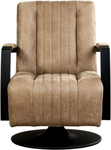 Leren industriële draaifauteuil Galaxy - set van 2 fauteuils-2