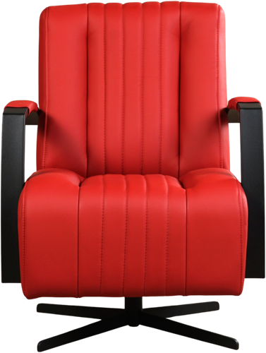 Leren industriële draaifauteuil Galaxy - Toledo Leer Ducati - Frame zwart - Stervoet zwart-2