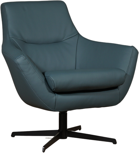 Leren draaifauteuil Wing - Vintage Elephant (donkerbruin)