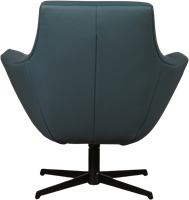 Leren draaifauteuil Wing - Toledo Leer Whale-3