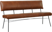 Leren eetkamerbank Solid - Granada Savannah (cognac)