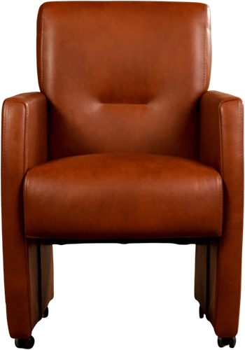 Leren eetkamerfauteuil Pleasure - Granada leer Savannah - Met handgreep-2