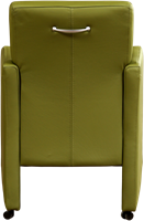 Leren eetkamerfauteuil Pleasure - Toledo Leer Apple Green - Met handgreep-3