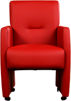 Leren eetkamerfauteuil Pleasure - Toledo Leer Ducati - Met handgreep-2
