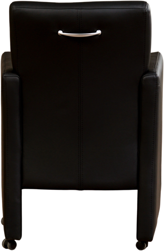 Leren eetkamerfauteuil Pleasure - Toledo Leer Nero - Met handgreep-3