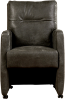 Leren eetkamerfauteuil Sharp - Kenia Leer Antracite - Zonder handgreep-2