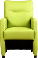 Leren eetkamerfauteuil Sharp - Toledo Leer Lime - Zonder handgreep-2