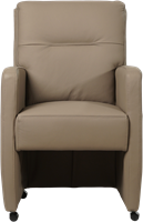 Leren eetkamerfauteuil Sharp - Toledo Leer Mocca - Zonder handgreep-2