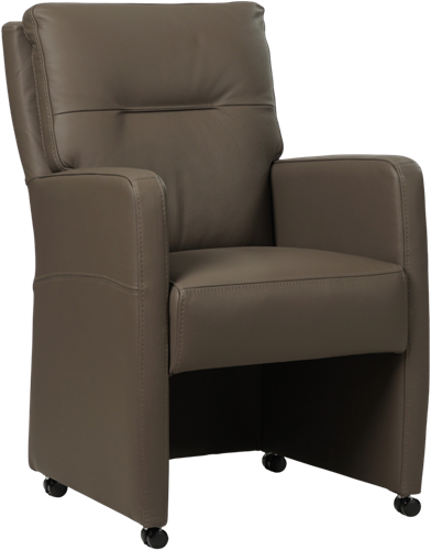 Leren eetkamerfauteuil Sharp - Toledo Leer Moss - Zonder handgreep