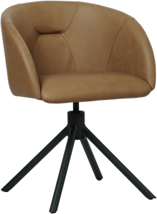 leren industriële eetkamerstoel Charm - ( leer)