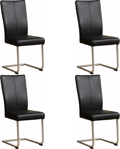 Leren eetkamerstoel Dry - set van 4 stoelen
