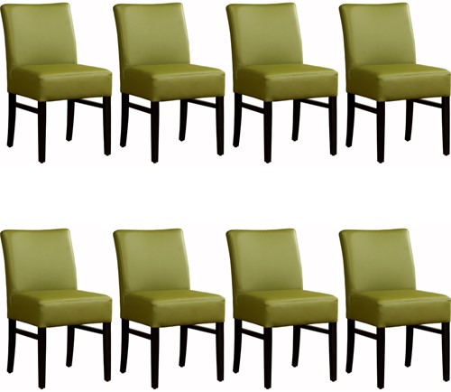 Leren eetkamerstoel Hold - set van 8 stoelen