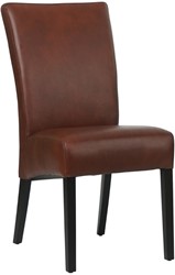 Leren eetkamerstoel Just - Granada leer Cognac