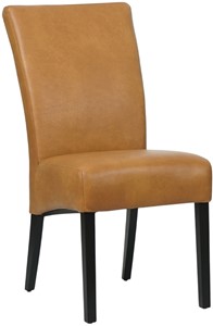 Cognac leren landelijke eetkamerstoel Just - Granada leer Sahara (cognac leer)