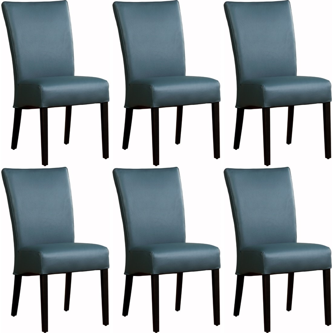 ~ kant haspel Redelijk Leren eetkamerstoel Just - set van 6 stoelen ShopX