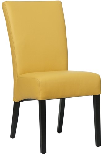 Leren eetkamerstoel Just - Toledo Leer Lemon
