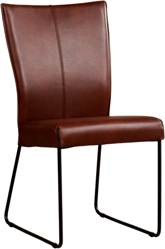 Leren eetkamerstoel Mate - Granada leer Cognac