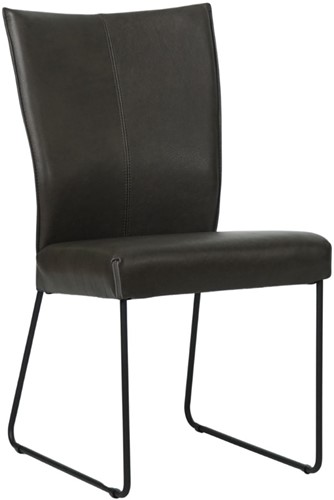 Leren eetkamerstoel Mate - Granada leer Graphite