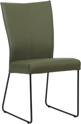 Leren eetkamerstoel Mate - Kenia Leer Olive