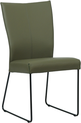 Leren eetkamerstoel Mate - Kenia Leer Olive