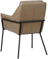Leren design eetkamerstoel Mix - Granada Taupe (taupe/bruin)-3