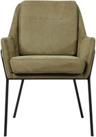 Leren design eetkamerstoel Mix - Kenia Olive (olijf)-2