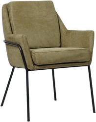 Leren design eetkamerstoel Mix - Kenia Olive (olijf)