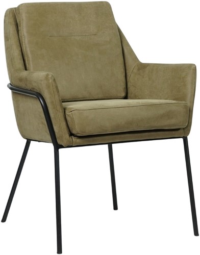 Leren design eetkamerstoel Mix - Toledo Lila (lichtpaars)