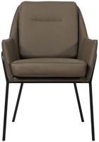 Leren design eetkamerstoel Mix - Toledo Moss (bruin/groen)-2
