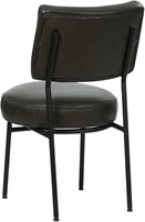 Leren eetkamerstoel Rondo - Granada leer Graphite-3