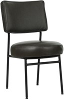 Leren eetkamerstoel Rondo - Granada leer Graphite