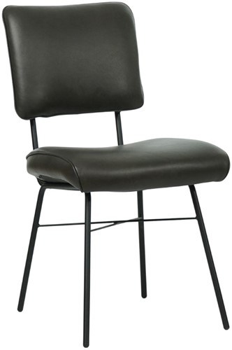 Leren eetkamerstoel Solid - Granada leer Graphite
