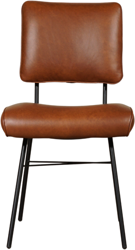 Leren eetkamerstoel Solid - Granada leer Savannah-2