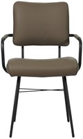 Leren eetkamerstoel Solid - Met armleuning - Toledo Leer Moss-2