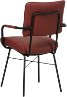Leren eetkamerstoel Solid - Met armleuning - Toledo Leer Cherry-3