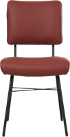 Leren eetkamerstoel Solid - Toledo Leer Cherry-2