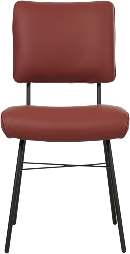 Leren eetkamerstoel Solid - Toledo Leer Cherry-2