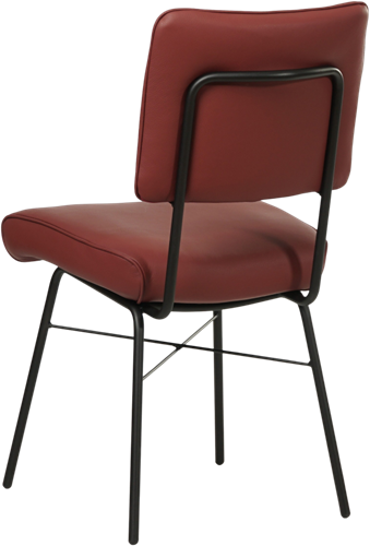 Leren eetkamerstoel Solid - Toledo Leer Cherry-3