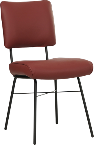 Leren eetkamerstoel Solid - Toledo Leer Cherry