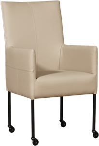 Leren eetkamerstoel spark 317 bruin, bruin leer, bruine keukenstoelen