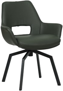Leren eetkamerstoel Zippy - Draaipoot vierkant frame - Echt leer, , Comfortabel en kies uit meer dan 150+ kleuren - Ontdek de Vele Leersoorten en Kleuren bij ShopX