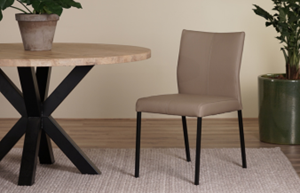 Leren eetkamerstoelen set van 4