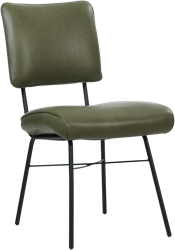 Leren eetkamerstoel Solid - Granada leer Moss