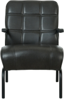 Leren fauteuil Ahead - hoge rug - Granada Graphite-2
