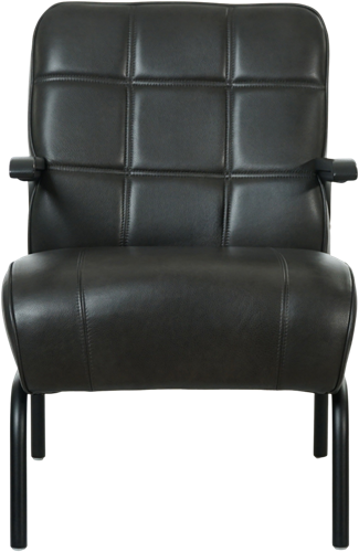 Leren fauteuil Ahead - hoge rug - Granada Graphite-2