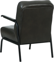 Leren fauteuil Ahead - hoge rug - Granada Graphite-3