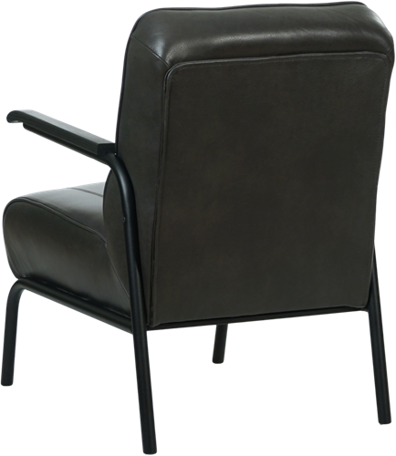 Leren fauteuil Ahead - hoge rug - Granada Graphite-3