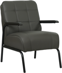Leren fauteuil Ahead - Toledo Antracite (donkergrijs)