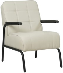 Leren fauteuil Ahead - Toledo Nebbia (crème)