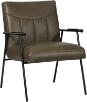 Leren fauteuil Beam - Granada Ash (grijs/bruin)